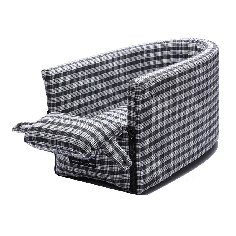 Portable Pet Car Seat Non Slip Booster Travel Carrier Bed