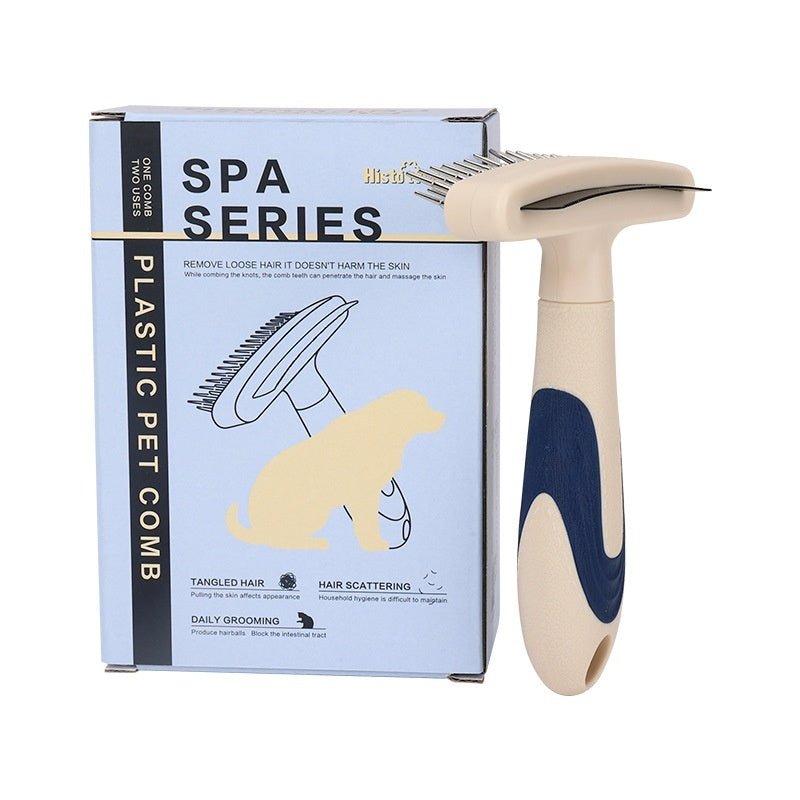 Pet Grooming Brush For Loose Hair Removal And Detangling Tool