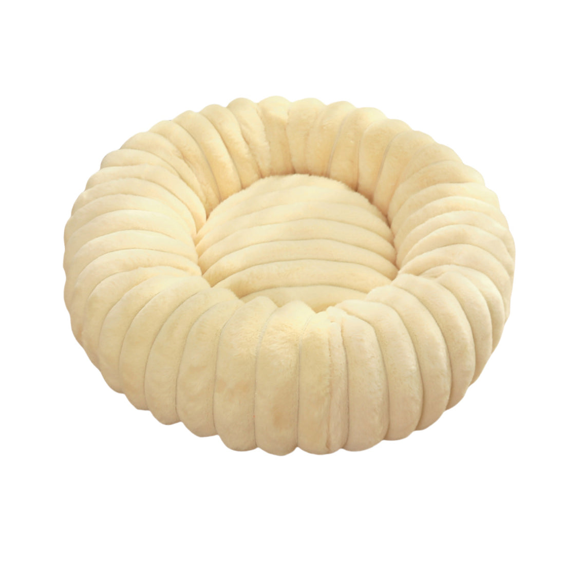 Pet Plush Round Winter Nest Warm Soft Sleeping Bed