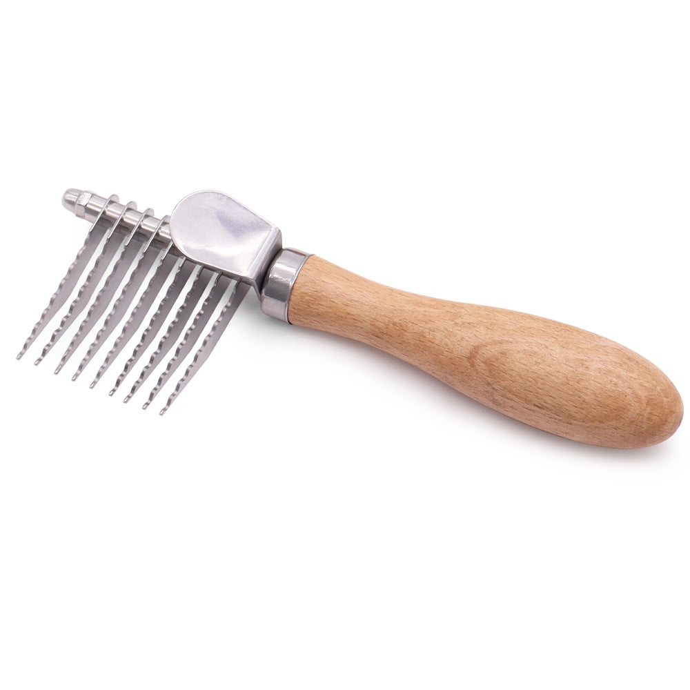 Pet Grooming Brush For Knots And Loose Fur Removal Tool