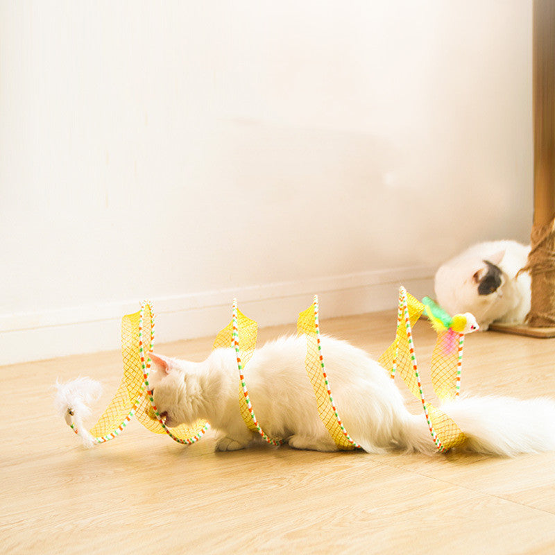 Pet Foldable Storage Tunnel Toy For Play