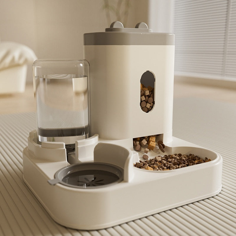 Pet Automatic Feeding And Water Dispenser Bowl System