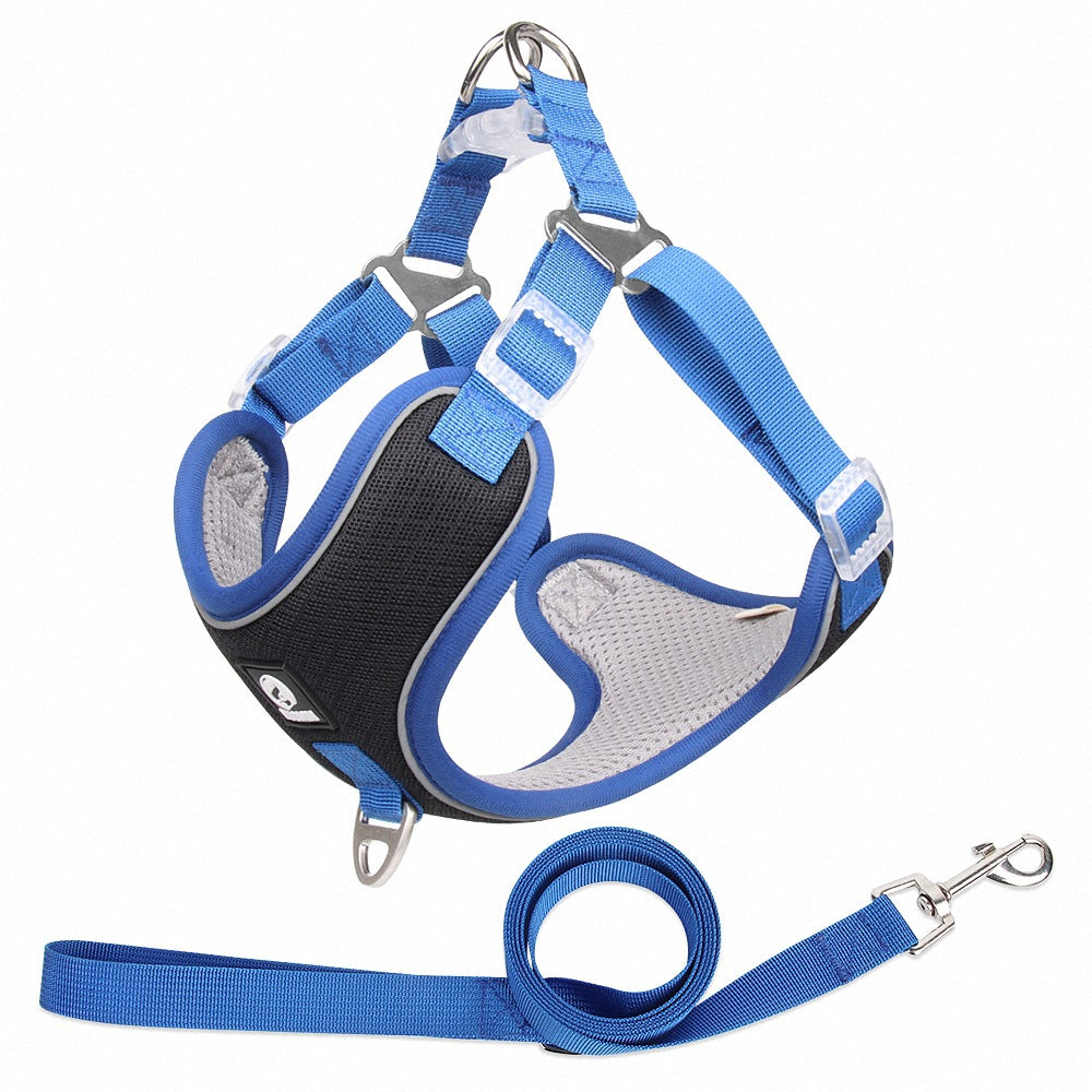 Pet Breathable Adjustable Harness Leash Set