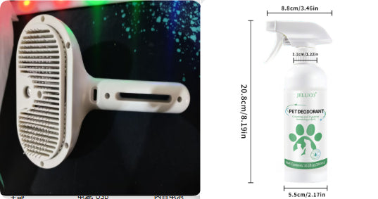 Pet Self Cleaning Grooming Comb With Mist Hair Remover Tool