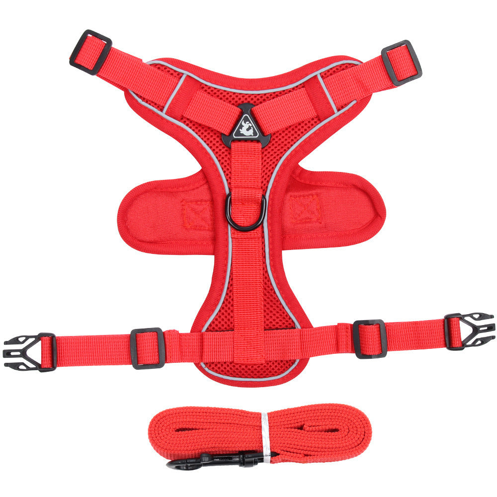 Pet Chest Strap Vest Harness With Leash Set