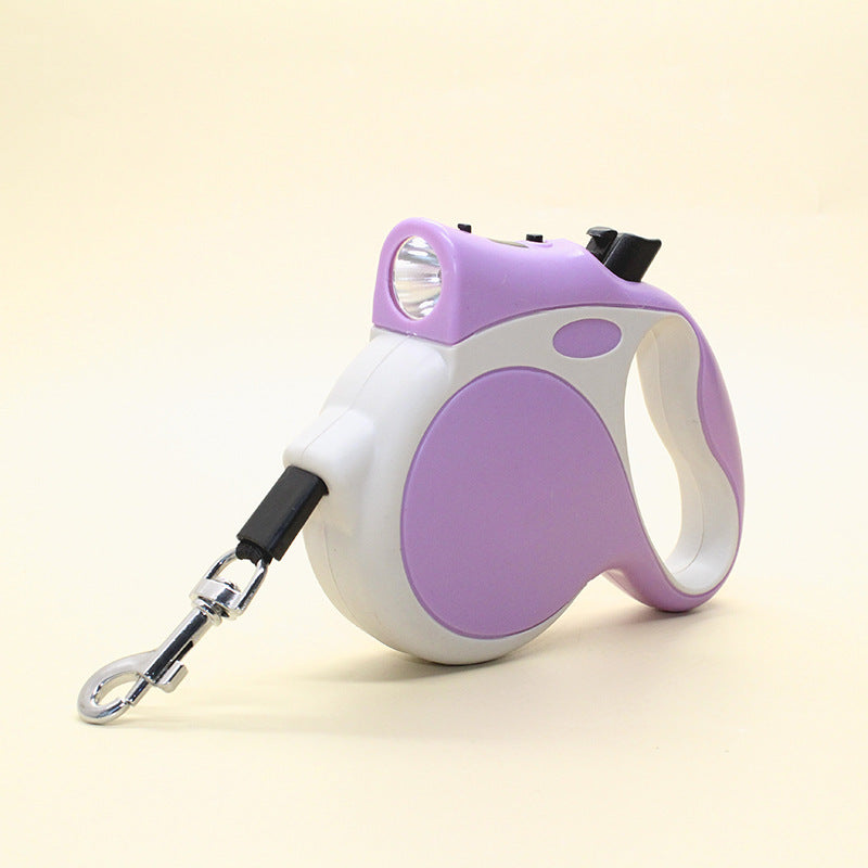 Pet Retractable Illuminated Leash Rope Control Tool