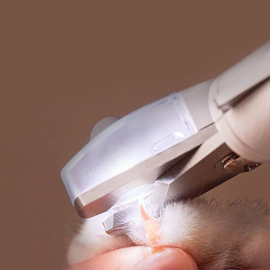 Pet Professional Nail Clipper Scissors LED Light Trimmer