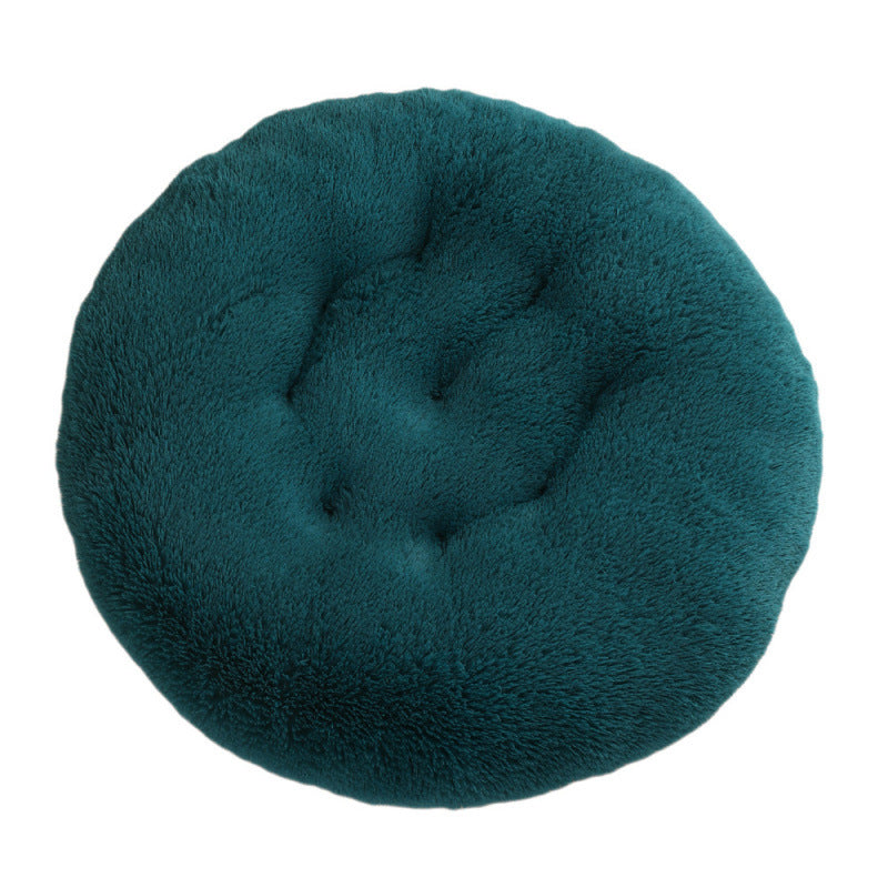 Pet Round Plush Warm Sleep Bed Mat Cozy Nest