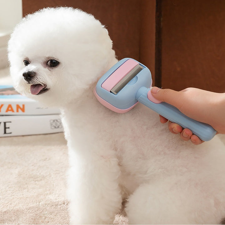 Pet Deshedding And Dematting Grooming Brush For Hair Control