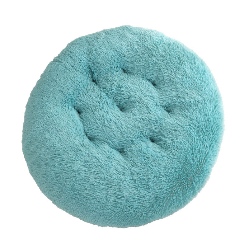 Pet Round Plush Warm Sleep Bed Mat Cozy Nest