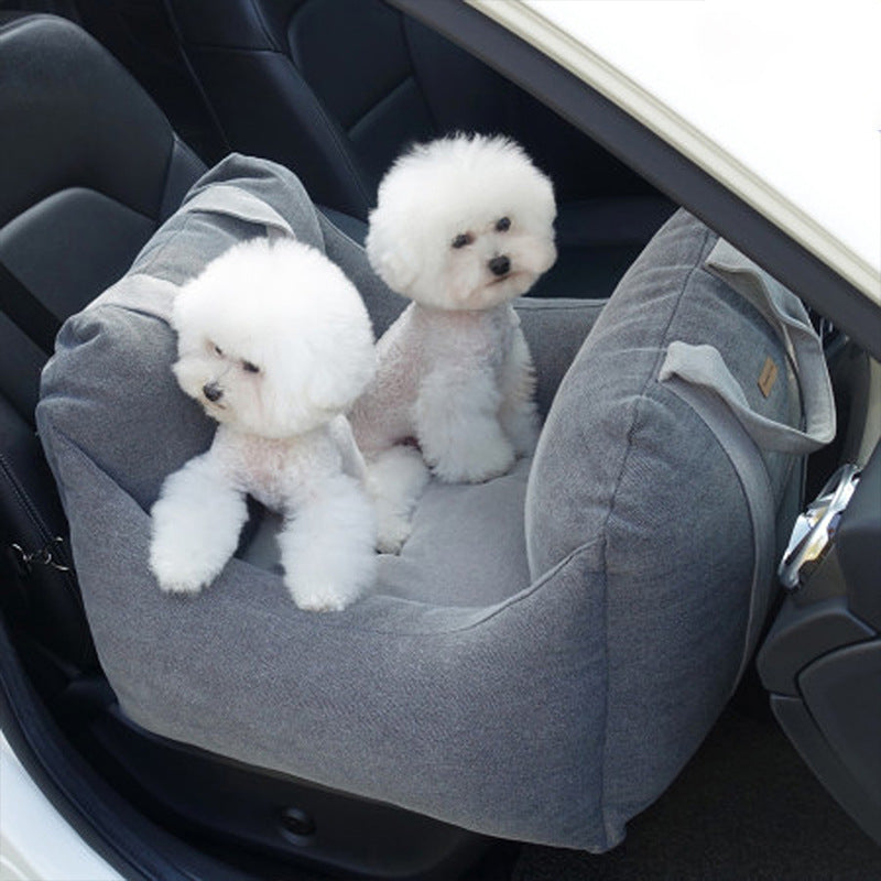 Portable Pet Car Seat Waterproof Safety Travel Carrier Basket