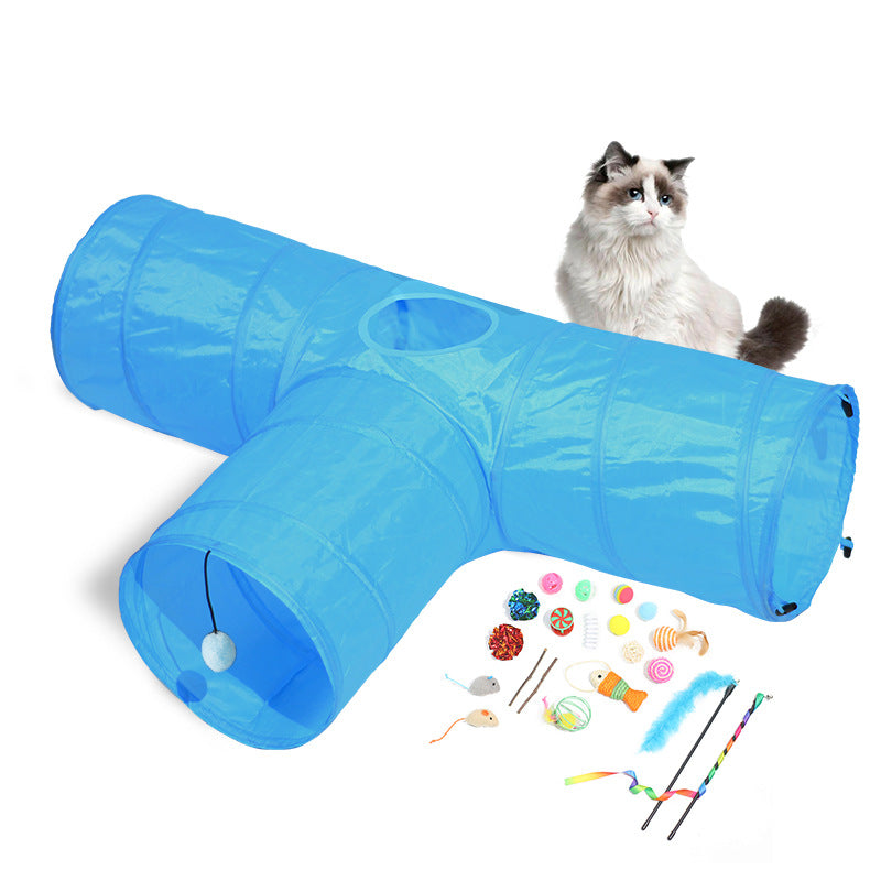 Pet Foldable Tunnel Climbing Path Toy
