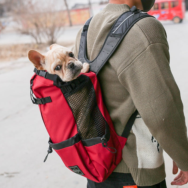 Portable Pet Carrier Backpack Double Shoulder Travel Bag