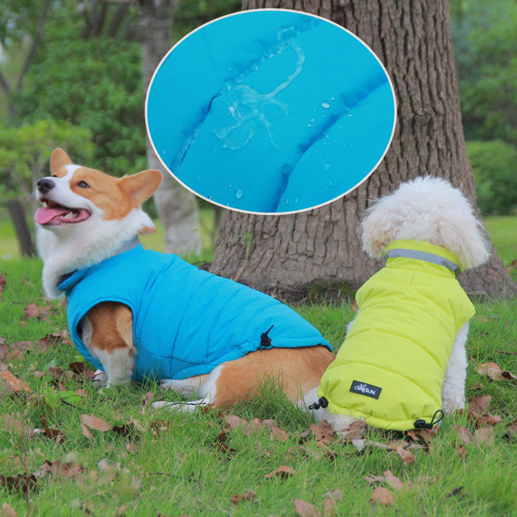 Pet Waterproof Thickened Reflective Outdoor Jacket Apparel