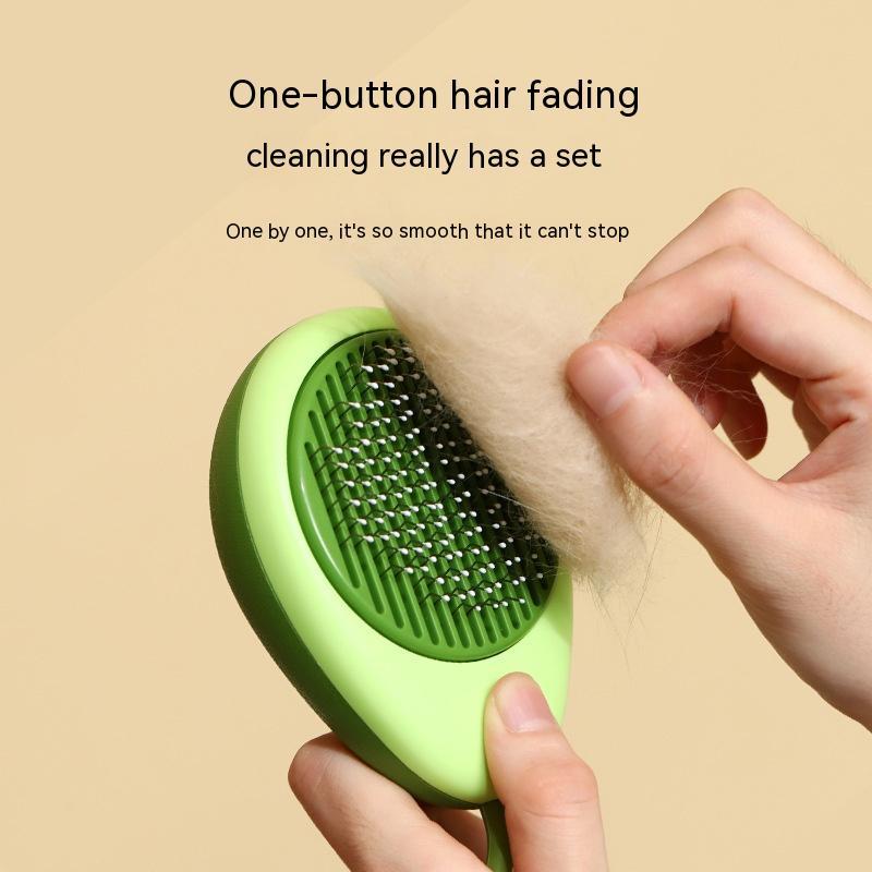 Pet Avocado Shape Hair Removal Grooming Brush Cleaning Tool