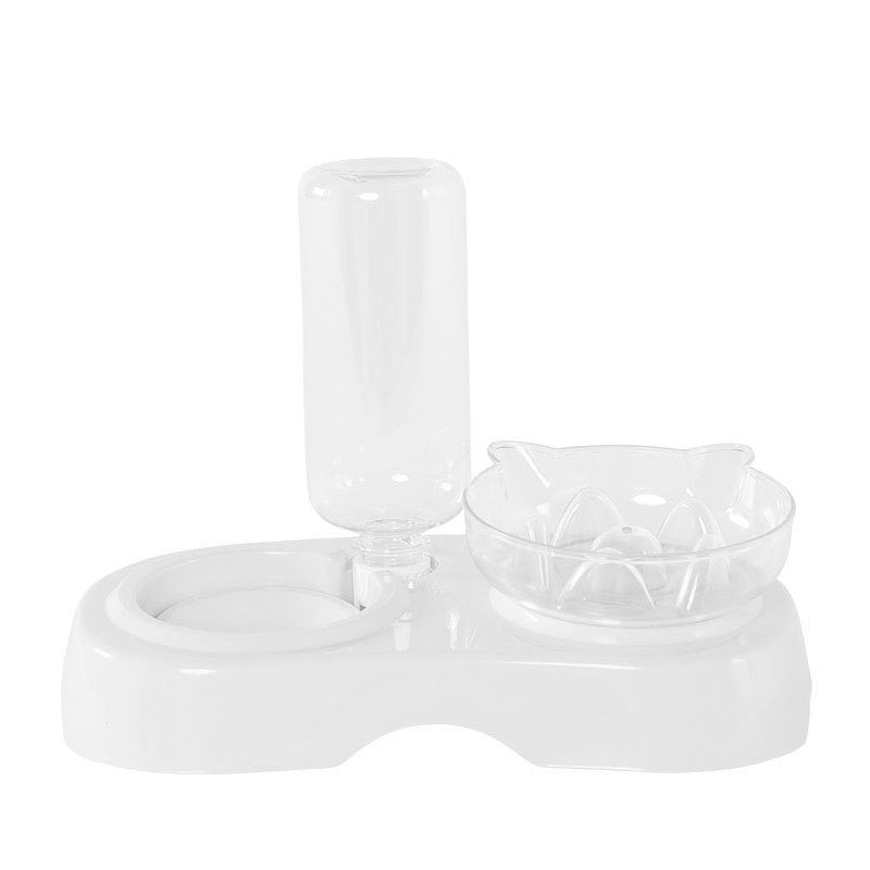 Pet Transparent Feeding And Drinking Bowl