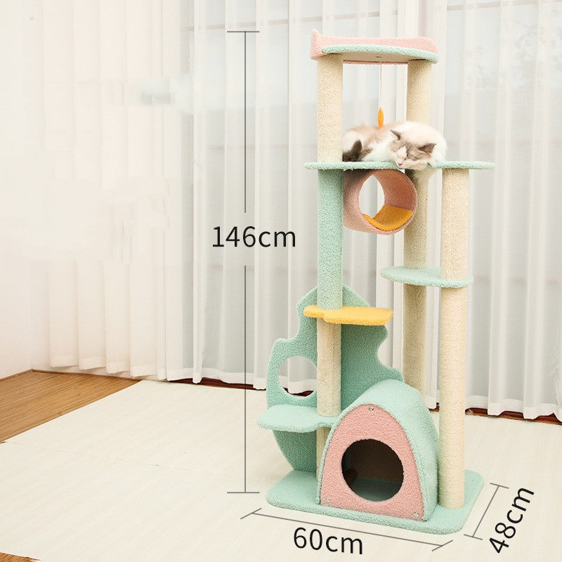 Pet Large Scratching Post With Play Accessories