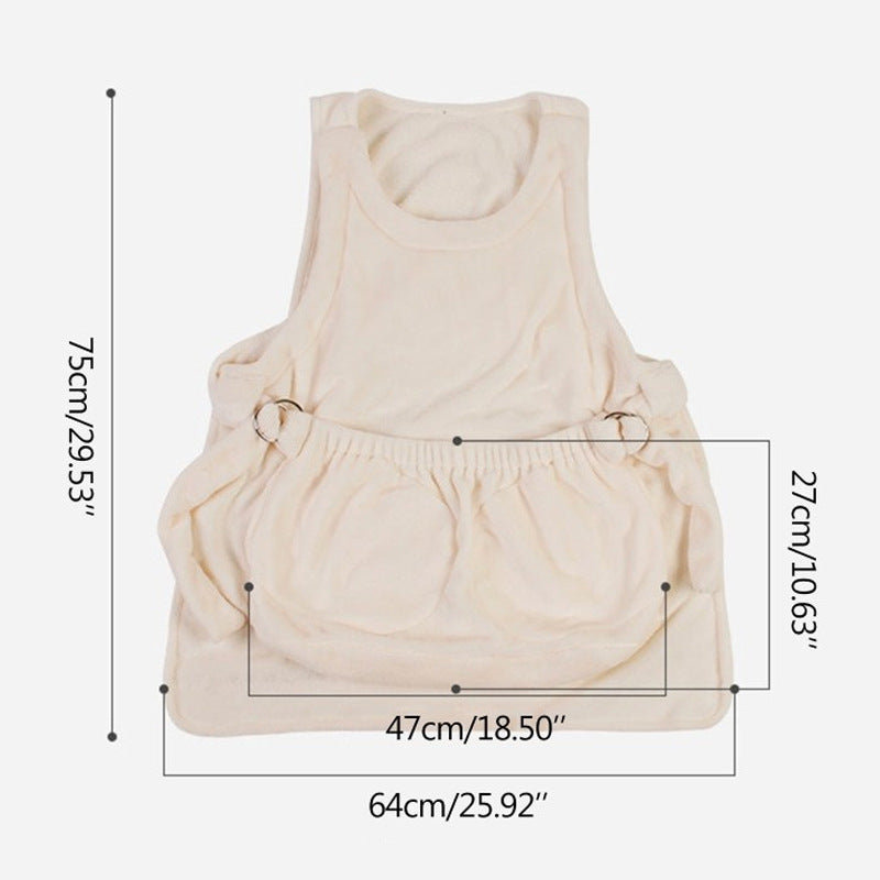 Portable Pet Carrier Chest Apron Travel Hanging Bag