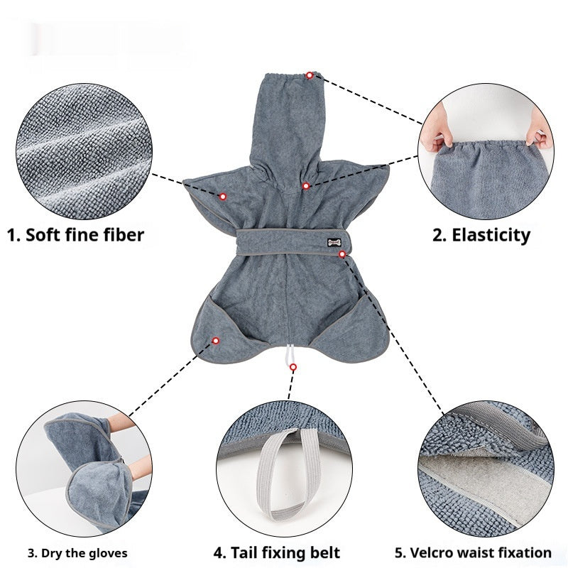 Pet Cotton Strong Absorbent Quick Dry Bath Towel