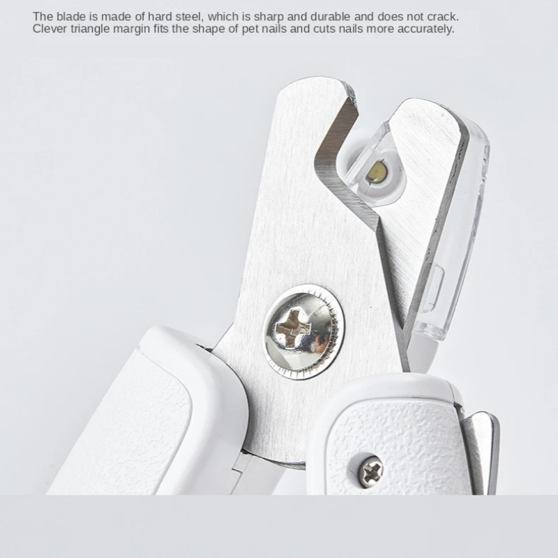 Pet Professional Nail Clipper Scissors LED Light Trimmer