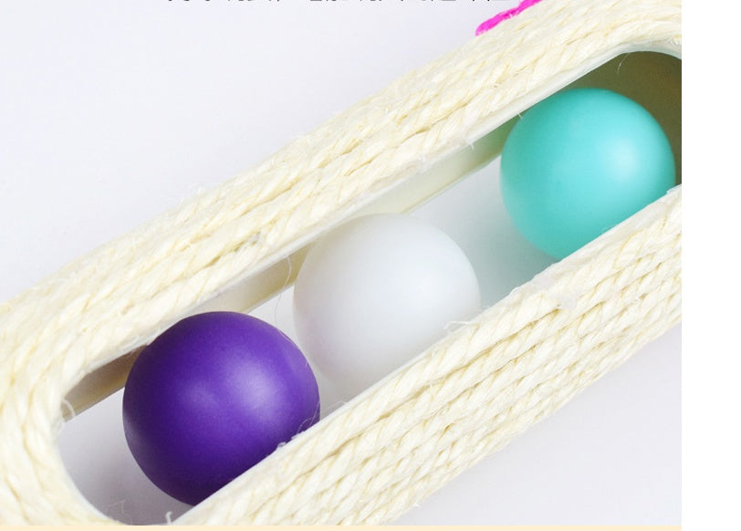 Long Sisal Drum Pet Toys Set Of Three