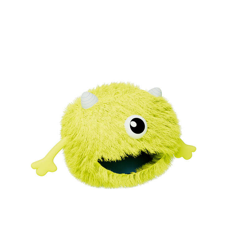 Pet Fluffy Round Calming Plush Bed Non-Slip Washable Self-Warming Cushion