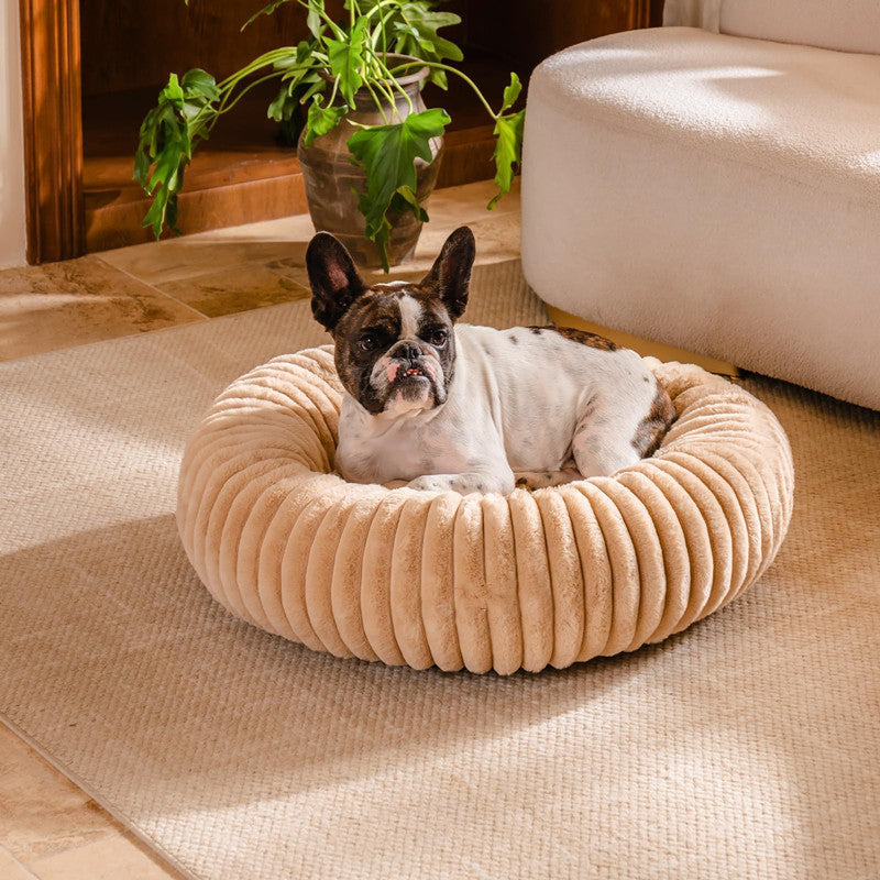 Pet High-Grammage Plush Round Winter Warm Sleeping Bed