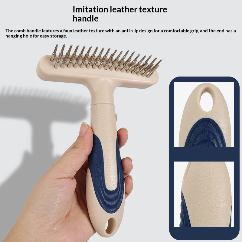 Pet Grooming Brush For Loose Hair Removal And Detangling Tool
