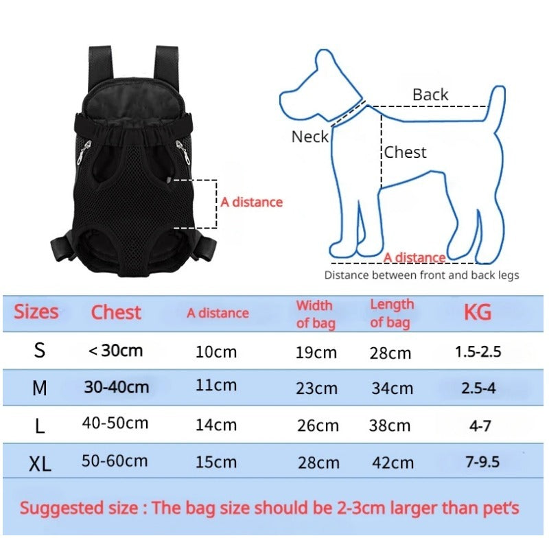 Portable Pet Carrier Backpack Breathable Adjustable Travel Bag
