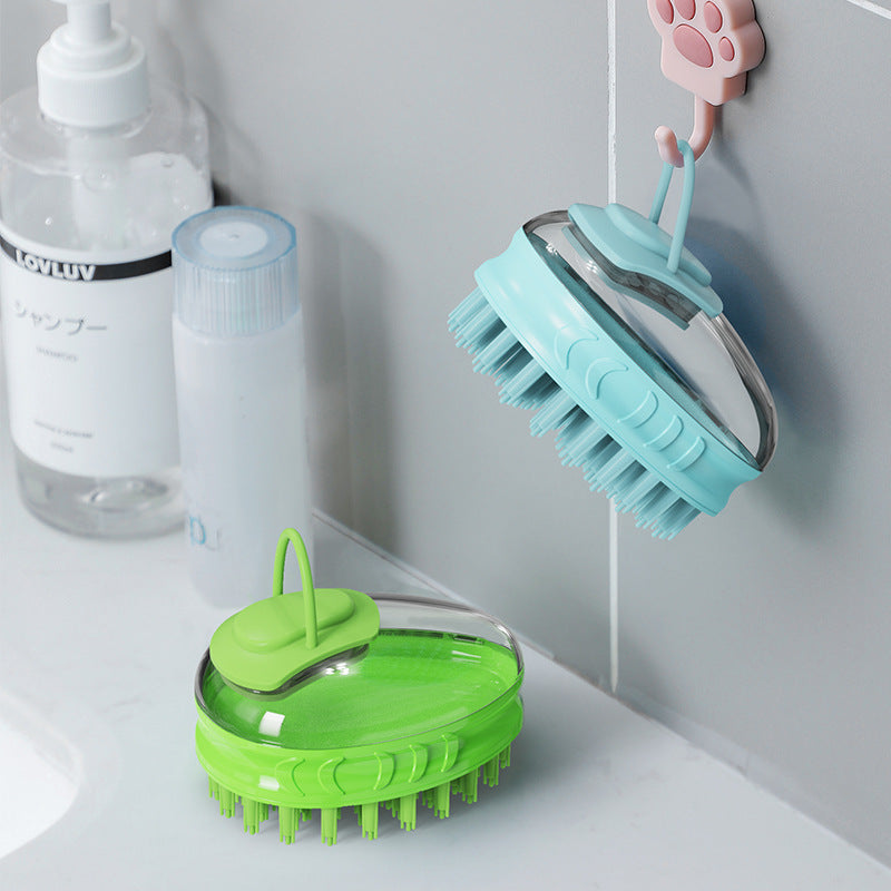 Pet Bath Massage Brush Gentle Rub Grooming Tool
