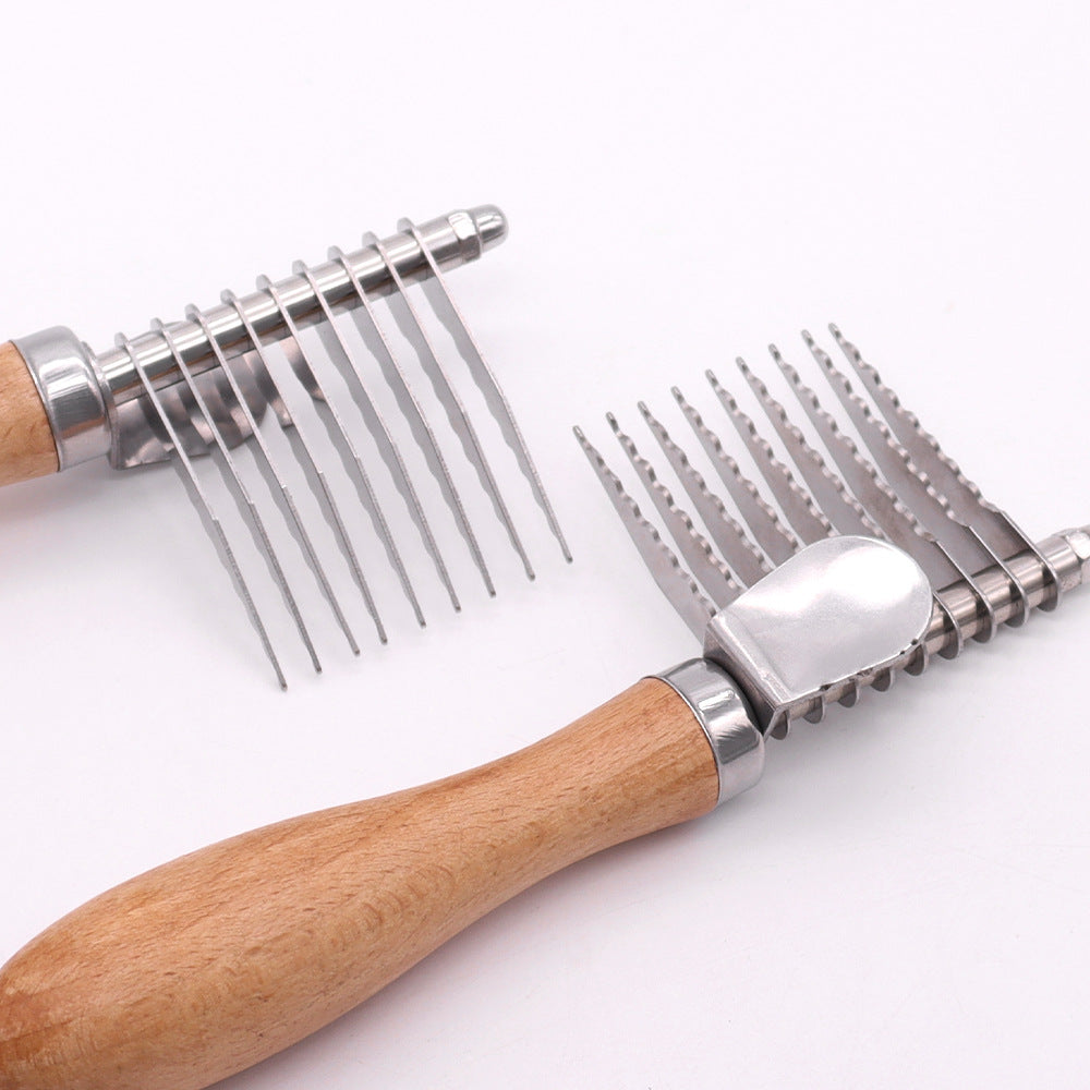 Pet Grooming Brush For Knots And Loose Fur Removal Tool