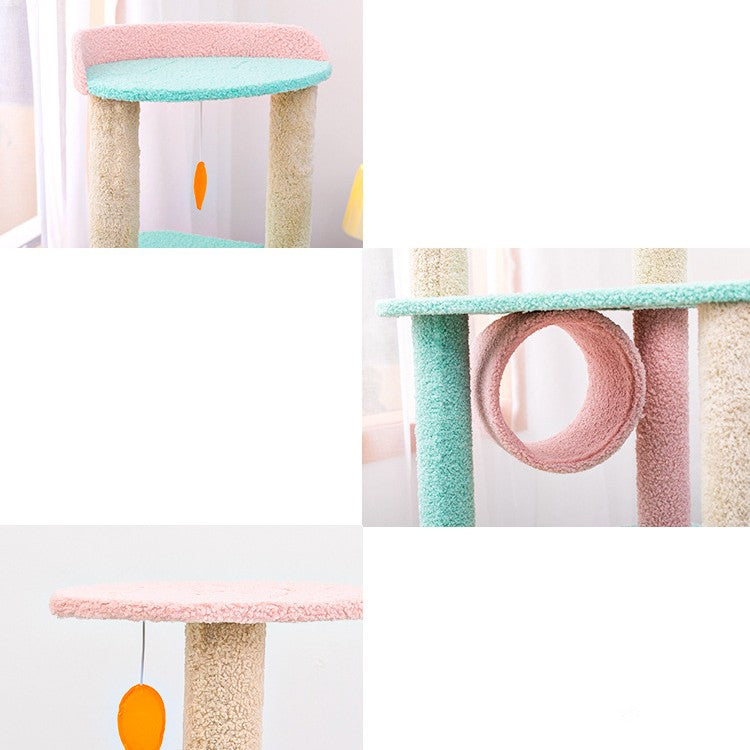 Pet Large Scratching Post With Play Accessories