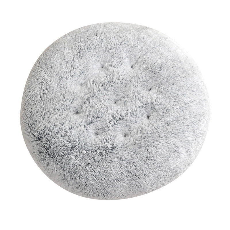 Pet Round Plush Warm Sleep Bed Mat Cozy Nest