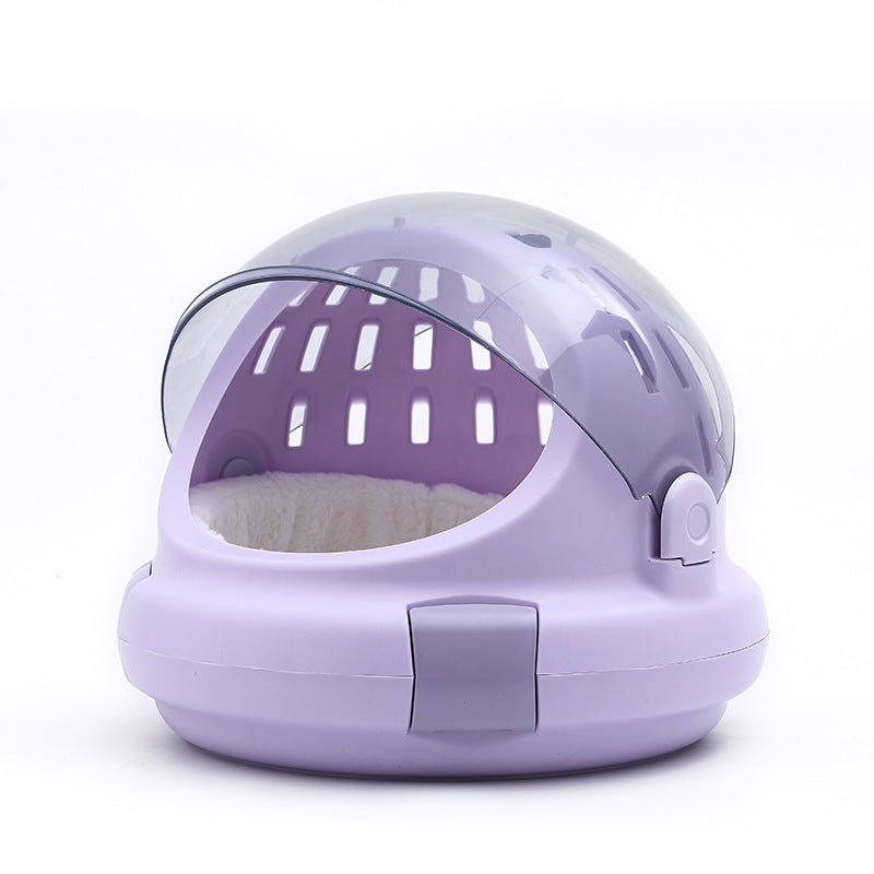 Pet Carrier Capsule Panoramic View Cushioned Travel Bag