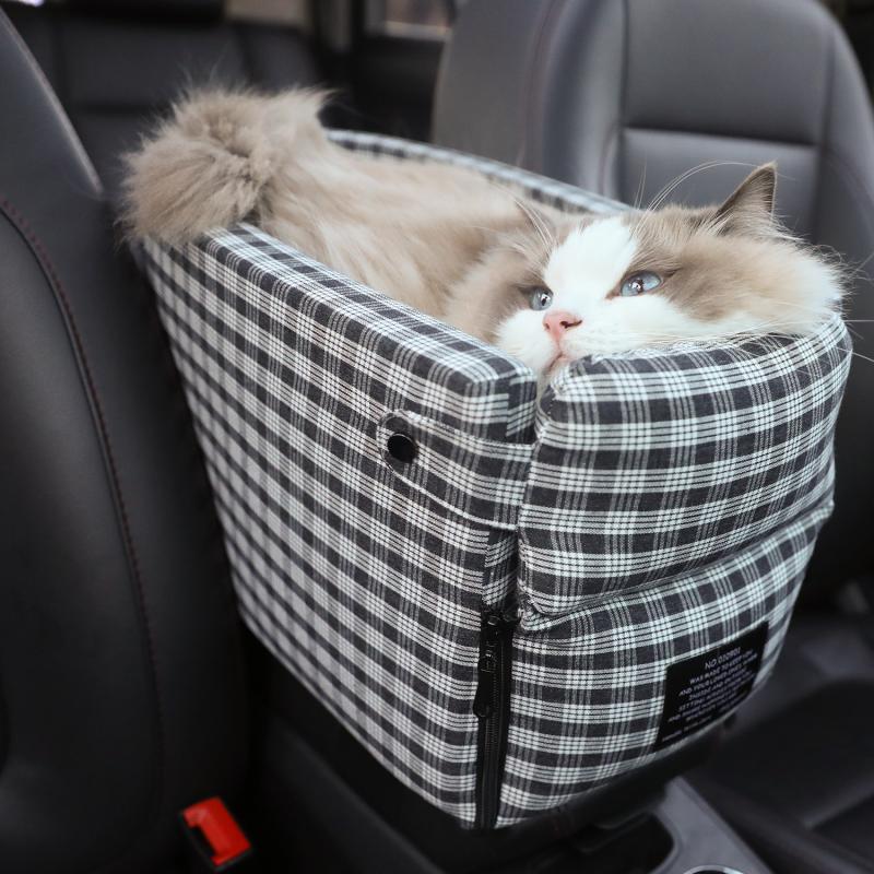 Portable Pet Car Seat Non Slip Booster Travel Carrier Bed