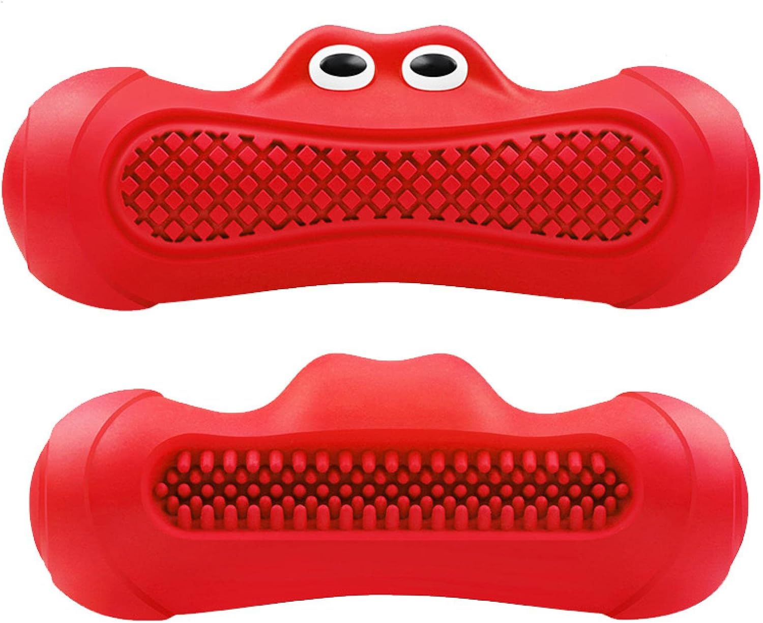 Pet Rugby Toy With Squeaker Natural Rubber Chew Design