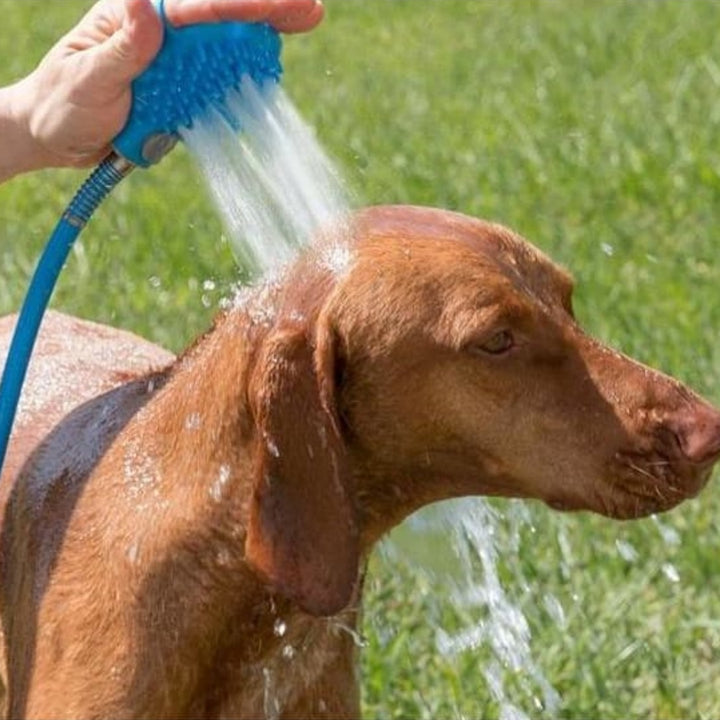 Pet Bathing Gloves Silicone Nozzle Handheld Massage Shower Brush