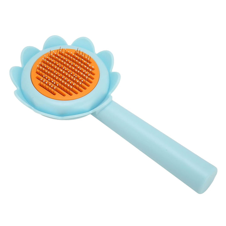 Pet Self Cleaning Flower Shape Grooming Brush Hair Shedding Tool