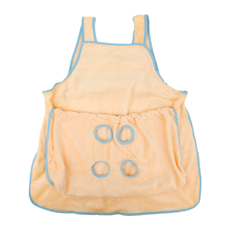 Portable Pet Carrier Chest Bag Plush Sleeping Travel Pouch
