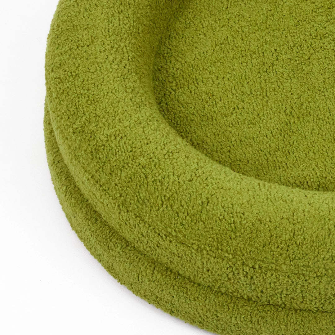 Pet Solid Color Round Leisure Bed Cozy Sleeping Nest