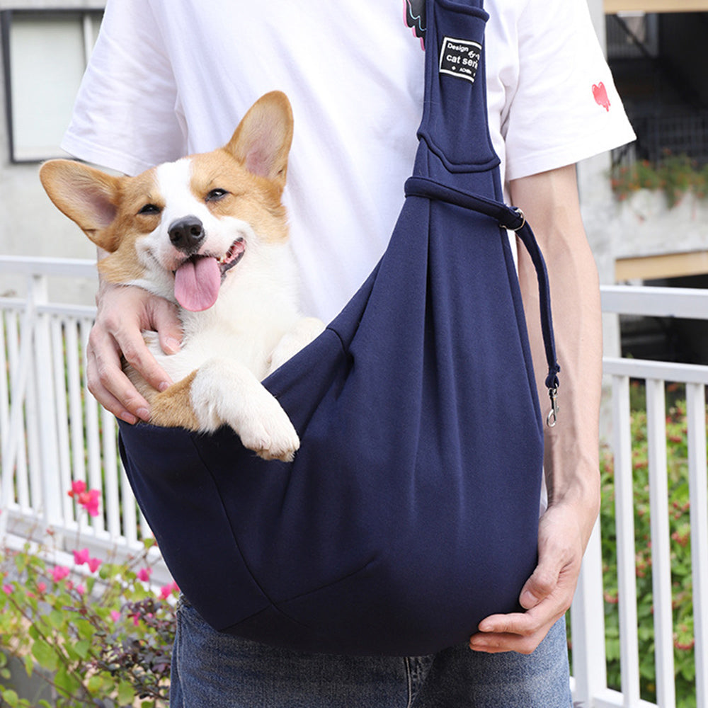 Portable Pet Carrier Shoulder Crossbody Travel Bag Cotton Comfort Tote