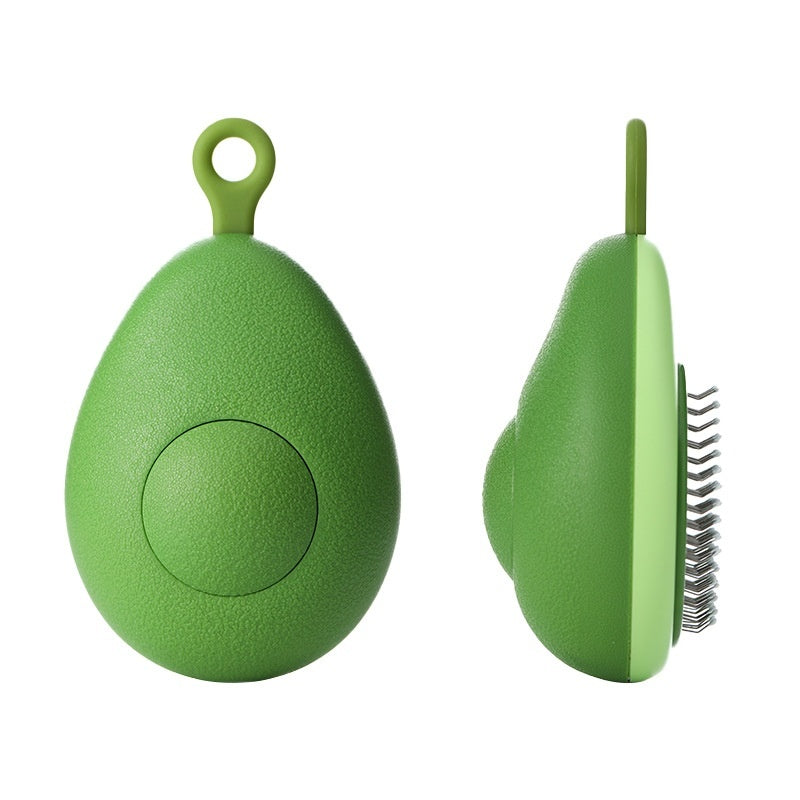 Pet Avocado Shape Hair Removal Grooming Brush Cleaning Tool