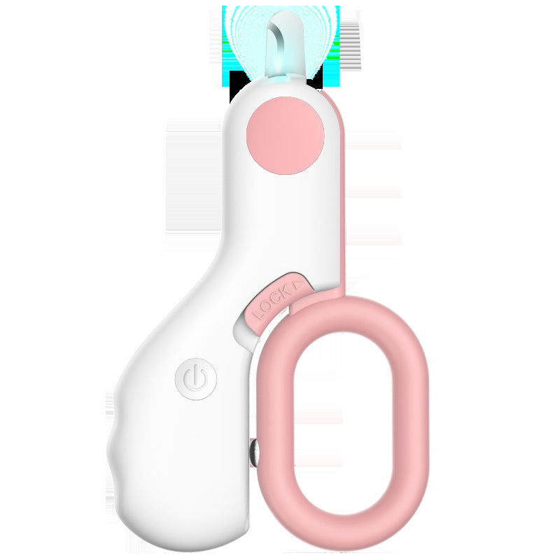 Pet LED Illuminated Mini Nail Trimmer ABS Grooming Tool
