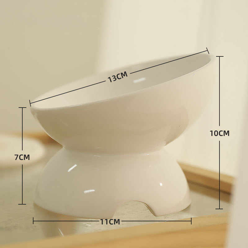 Pet Ceramic Angled Feeding Bowl For Neck Comfort