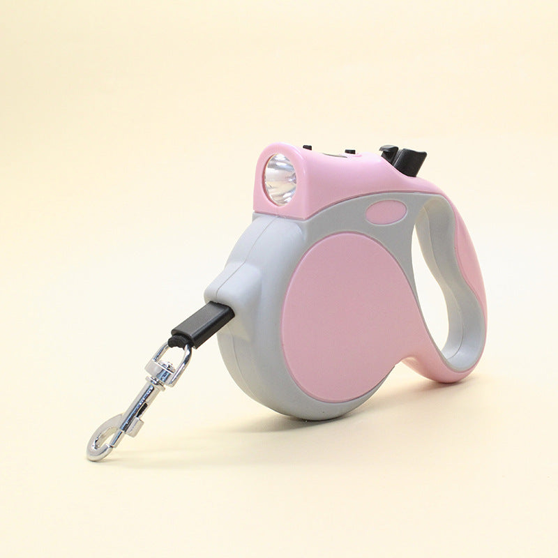 Pet Retractable Illuminated Leash Rope Control Tool