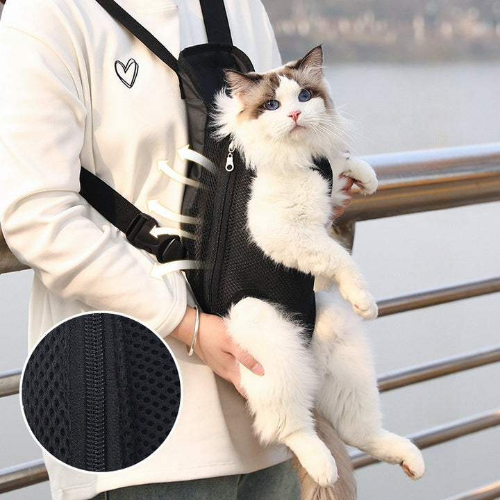 Portable Pet Carrier Backpack Breathable Adjustable Travel Bag