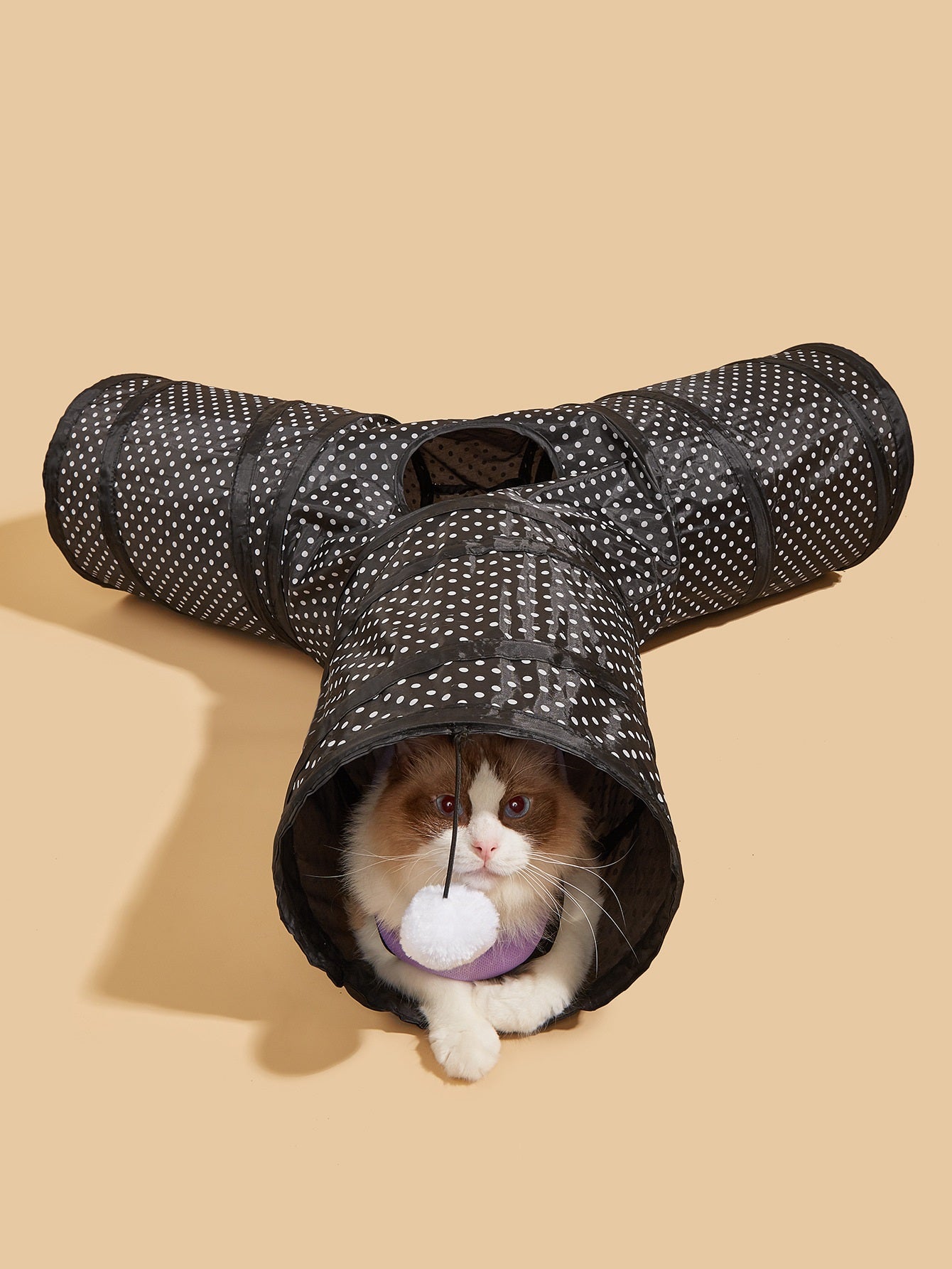 Pet Collapsible Tunnel Toy For Interactive Play