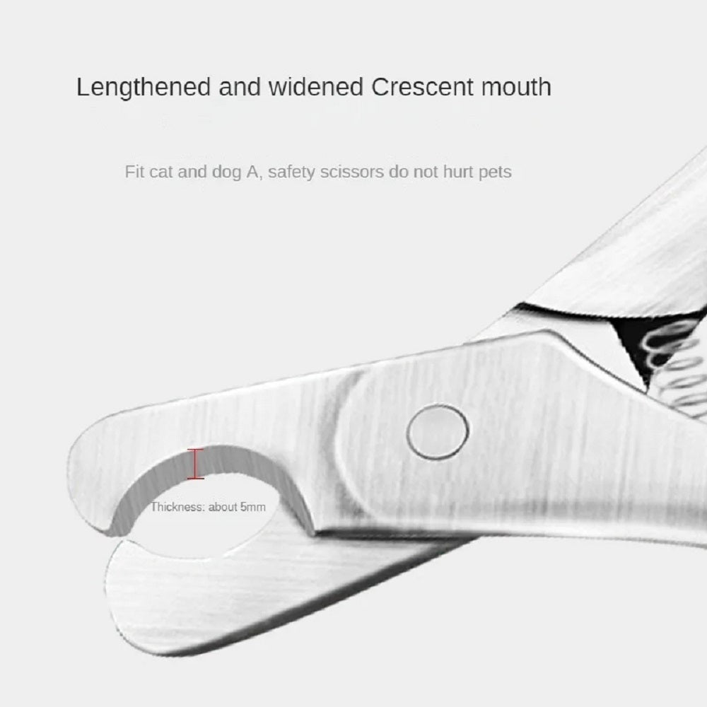 Pet Professional Safety Nail Clipper Stainless Steel Grooming Trimmer