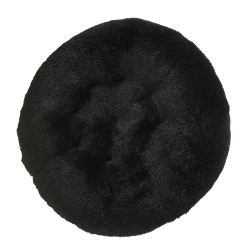 Pet Round Plush Warm Sleep Bed Mat Cozy Nest