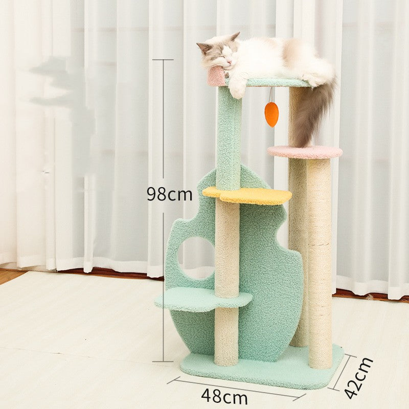 Pet Large Scratching Post With Play Accessories